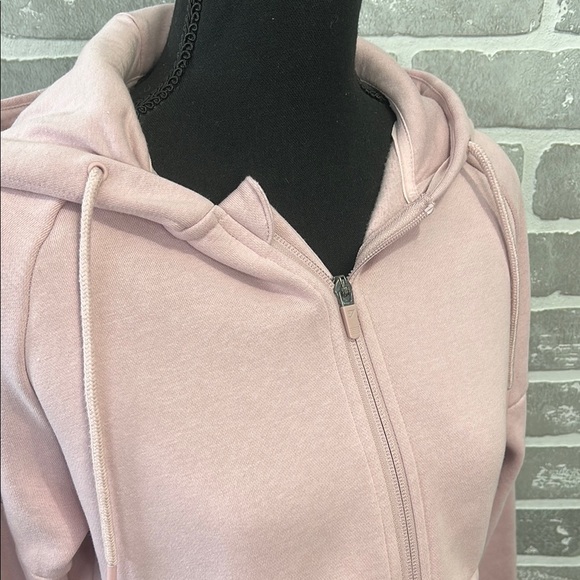 Gymshark Legacy Fitness Crop Full Zip Hoodie Women’s Size Small Pink EUC - Picture 2 of 9